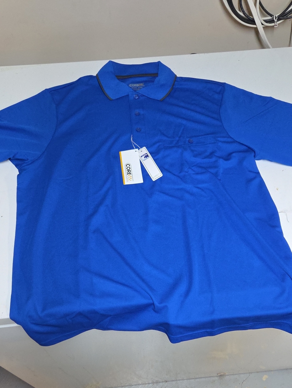 Core365 Men’s Royal Blue Polo Golf Shirt Short Sleeve Sz L NWT